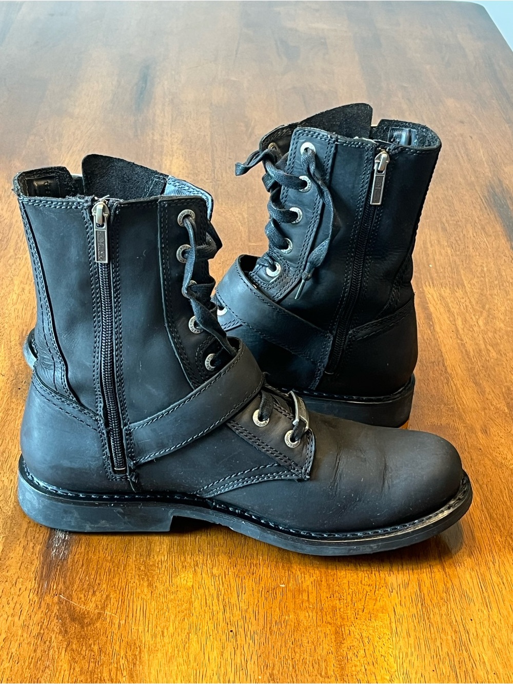 Harley Davidson Ranger Moto Harness Leather Riding Boots Mens 11 - Picture 9 of 14